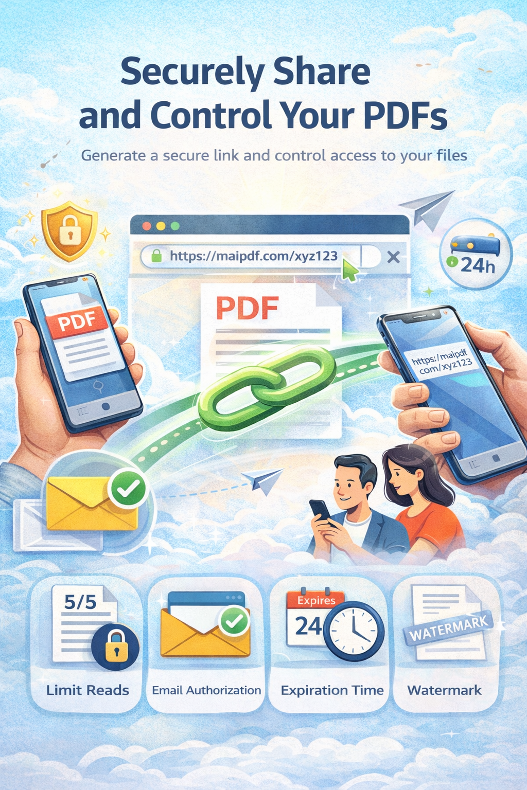 MaiPDF sharing interface