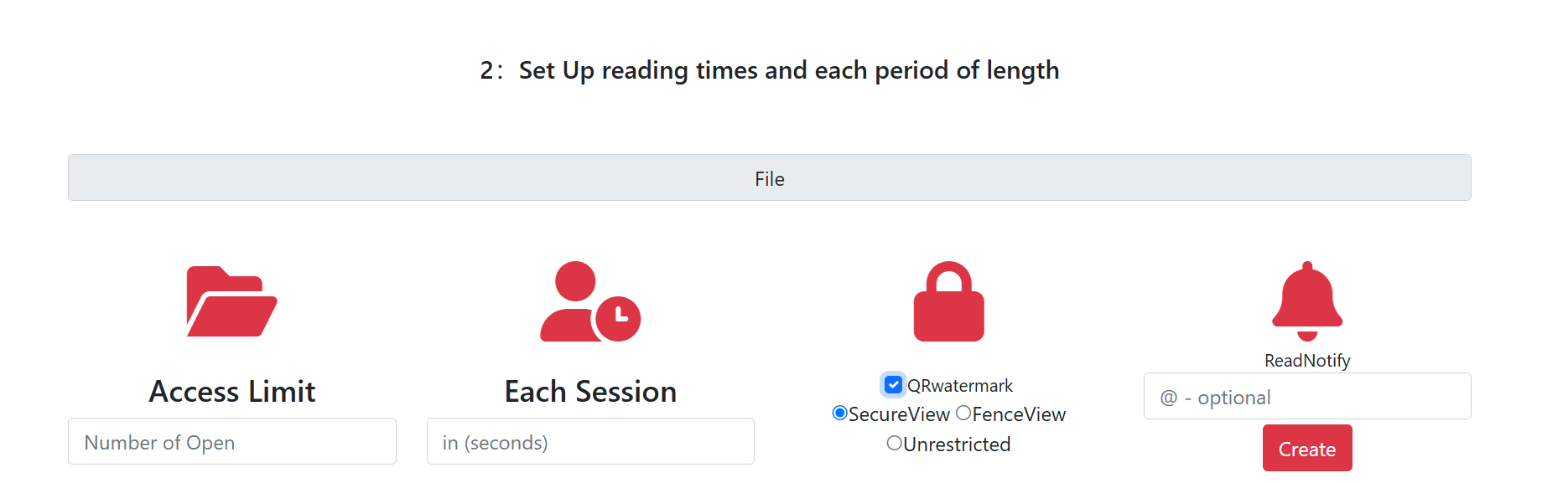 MaiPDF watermark settings interface